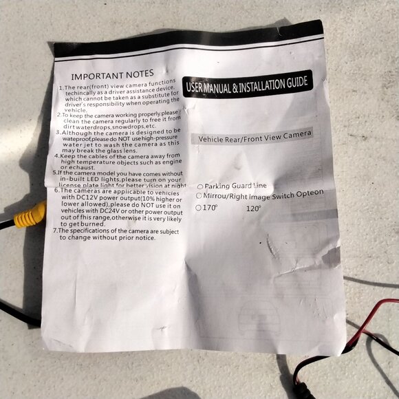 Car Rearview Camera HD CCD Night Vision 120° Angle Waterproof Backup Reverse - Picture 11 of 12